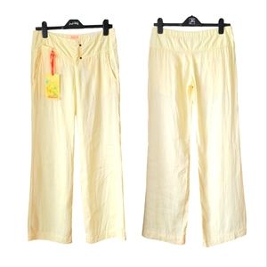 NWT Y2K Killah Deadstock Low Rise Cotton Pants Yellow 28